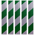 DOT Green & White Diagonal Reflective Strips | Reflective Conspicuity Tape Strips For Trailers, Vehicles & Much More (Many Sizes & Quantity Packs)