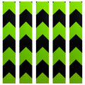 DOT Black & Neon Green Arrow Reflective Strips | Reflective Conspicuity Tape Strips For Trailers, Vehicles & Much More (Many Sizes & Quantity Packs)