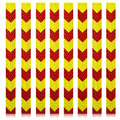 Thin DOT Red & Yellow Arrow Reflective Strips | Reflective Conspicuity Tape Strips For Trailers, Vehicles & Much More (Many Sizes & Quantity Packs)