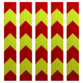 DOT Red & Neon Yellow Arrow Reflective Strips | Reflective Conspicuity Tape Strips For Trailers, Vehicles & Much More (Many Sizes & Quantity Packs)