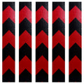 DOT Black & Red Arrow Reflective Strips | Reflective Conspicuity Tape Strips For Trailers, Vehicles & Much More (Many Sizes & Quantity Packs)