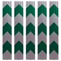 DOT Magnetic Green & White Arrow Reflective Strips | Reflective Magnet Conspicuity Tape Strips For Trailers, Vehicles & Much More (Many Sizes & Quantity Packs)
