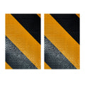 4" x 6" Inch DOT Black & Yellow Diagonal Reflective Strips | Reflective Conspicuity Tape Strips For Trailers, Vehicles & Much More (Many Quantity Packs)