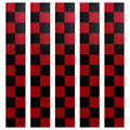 DOT Red & Black Checkered Reflective Strips | Reflective Conspicuity Tape Strips For Trailers, Vehicles & Much More (Many Sizes & Quantity Packs)