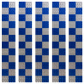 DOT Magnetic Blue & White Checkered Reflective Strips | Reflective Magnet Conspicuity Tape Strips For Trailers, Vehicles & Much More (Many Sizes & Quantity Packs)