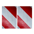 4" x 6" Inch DOT Red & White Diagonal Arrow Reflective Strips | Reflective Conspicuity Tape Strips For Trailers, Vehicles & Much More (Many Quantity Packs)