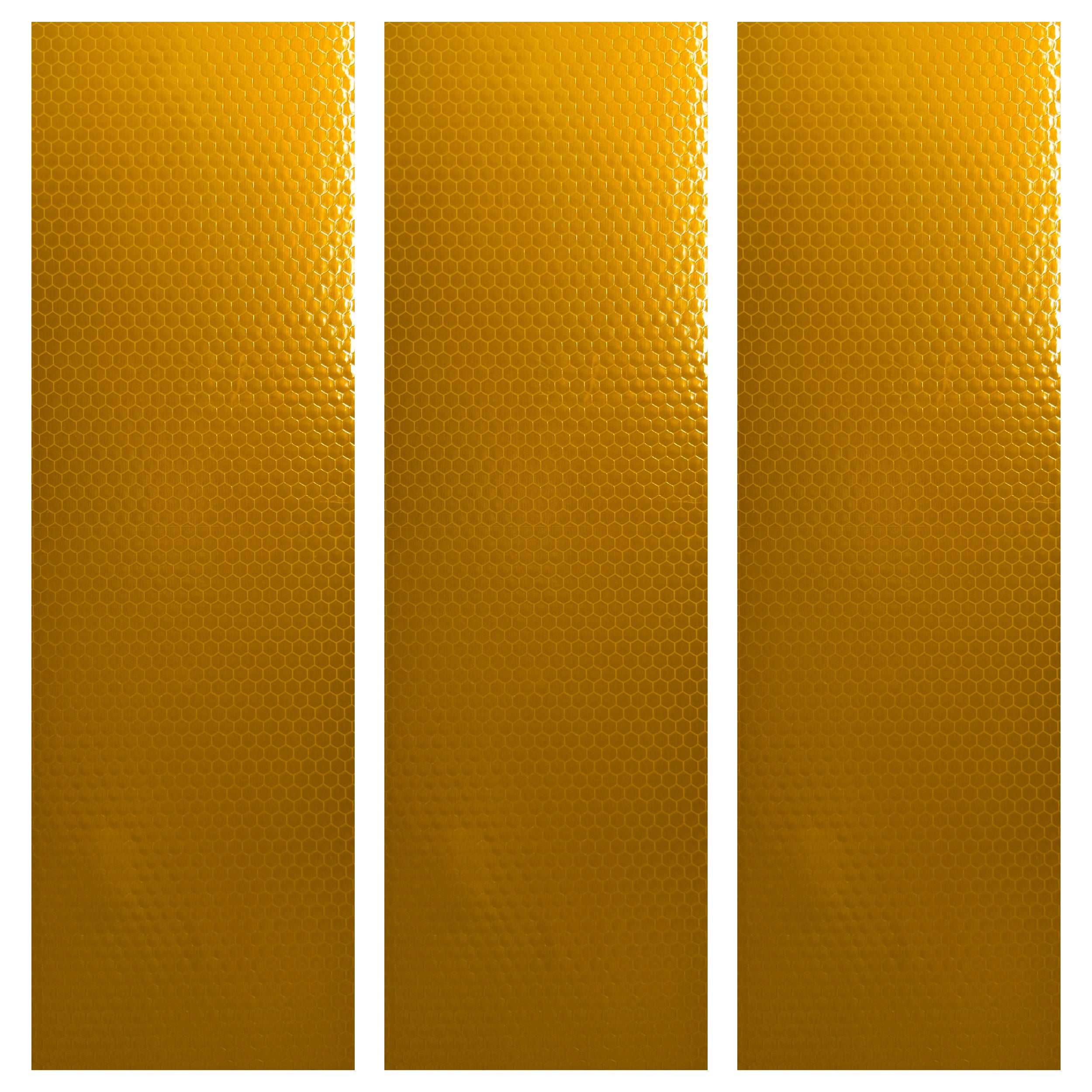 DOT Magnetic Thick Yellow Reflective Strips | Reflective Magnet Conspicuity Tape Strips For Trailers, Vehicles & Much More (Many Sizes & Quantity Packs)