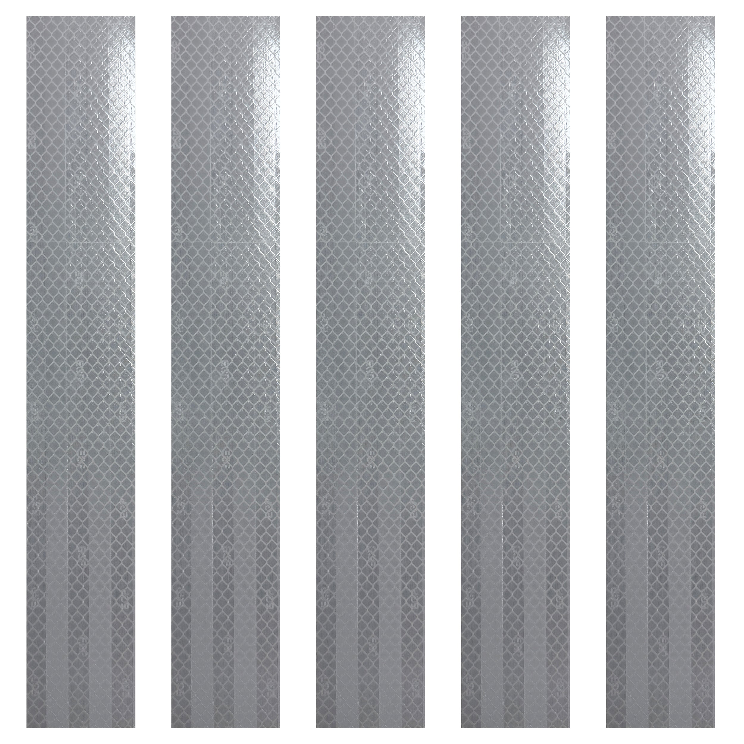 DOT Magnetic White Reflective Strips | Reflective Magnet Conspicuity Tape Strips For Trailers, Vehicles & Much More (Many Sizes & Quantity Packs)