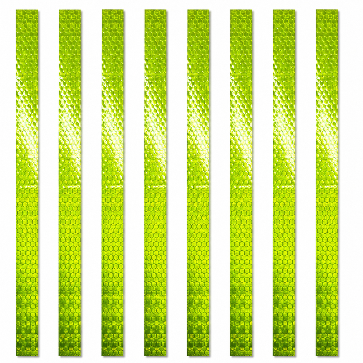 DOT Magnetic Lime Green Reflective Strips | Reflective Magnet Conspicuity Tape Strips For Trailers, Vehicles & Much More (Many Sizes & Quantity Packs)