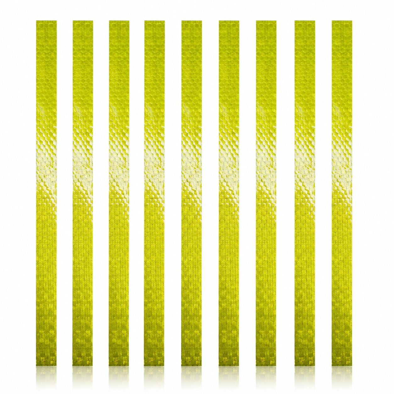 DOT Magnetic Yellow Green Green Reflective Strips | Reflective Magnet Conspicuity Tape Strips For Trailers, Vehicles & Much More (Many Sizes & Quantity Packs)