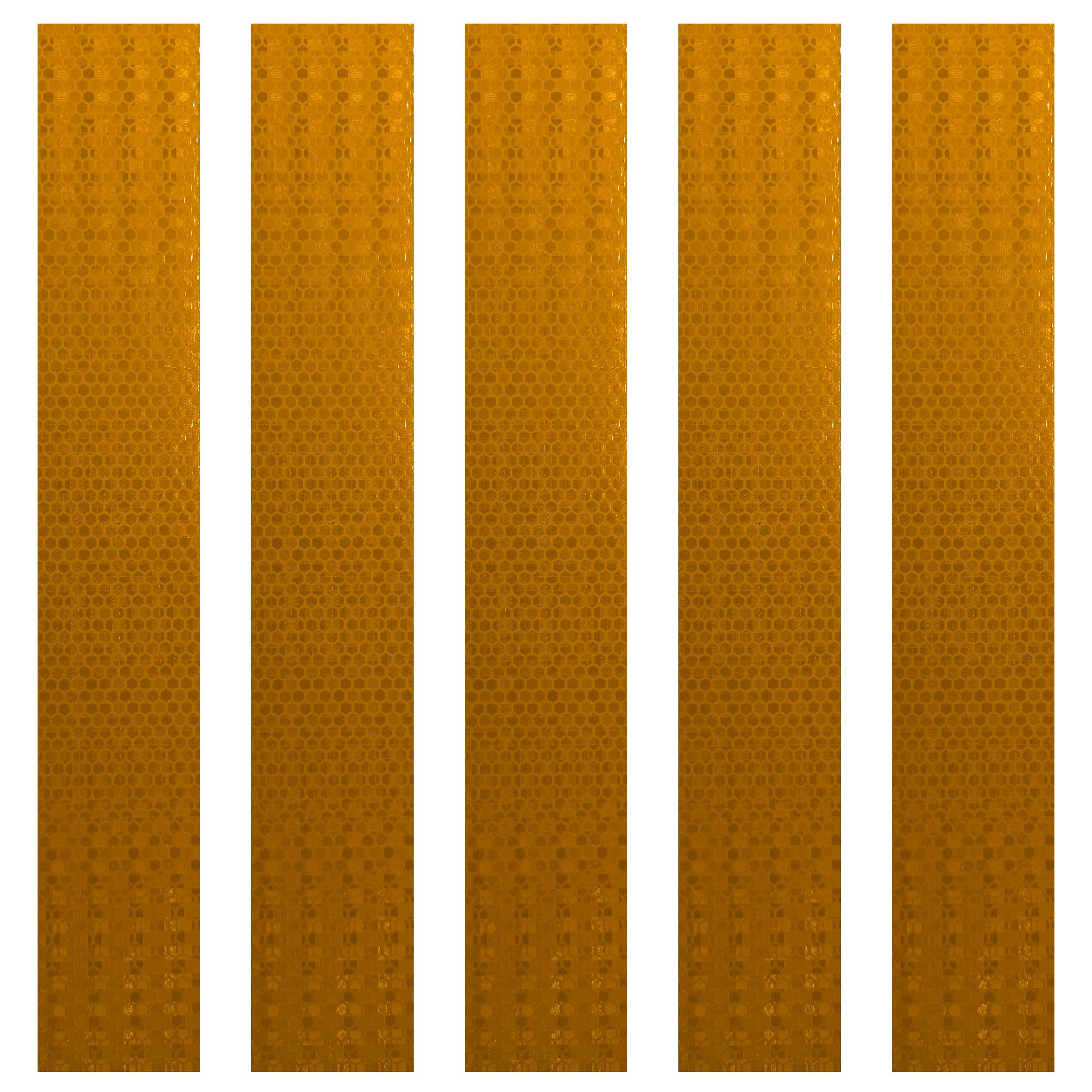 DOT Magnetic Yellow Reflective Strips | Reflective Magnet Conspicuity Tape Strips For Trailers, Vehicles & Much More (Many Sizes & Quantity Packs)