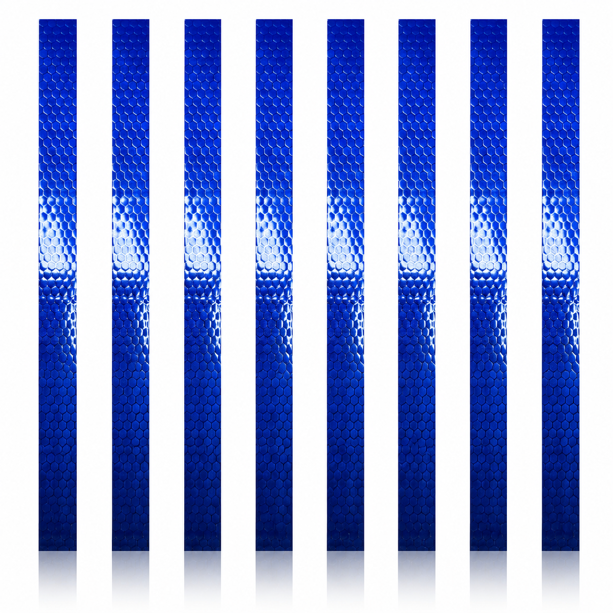 Thin DOT Blue Reflective Strips | Reflective Conspicuity Tape Strips For Trailers, Vehicles & Much More (Many Sizes & Quantity Packs)