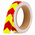 DOT Reflective Red & Yellow Arrow Roll | Reflective Tape 1" Conspicuity Tape Roll For Trailers, Vehicles & Much More (Many Lengths)