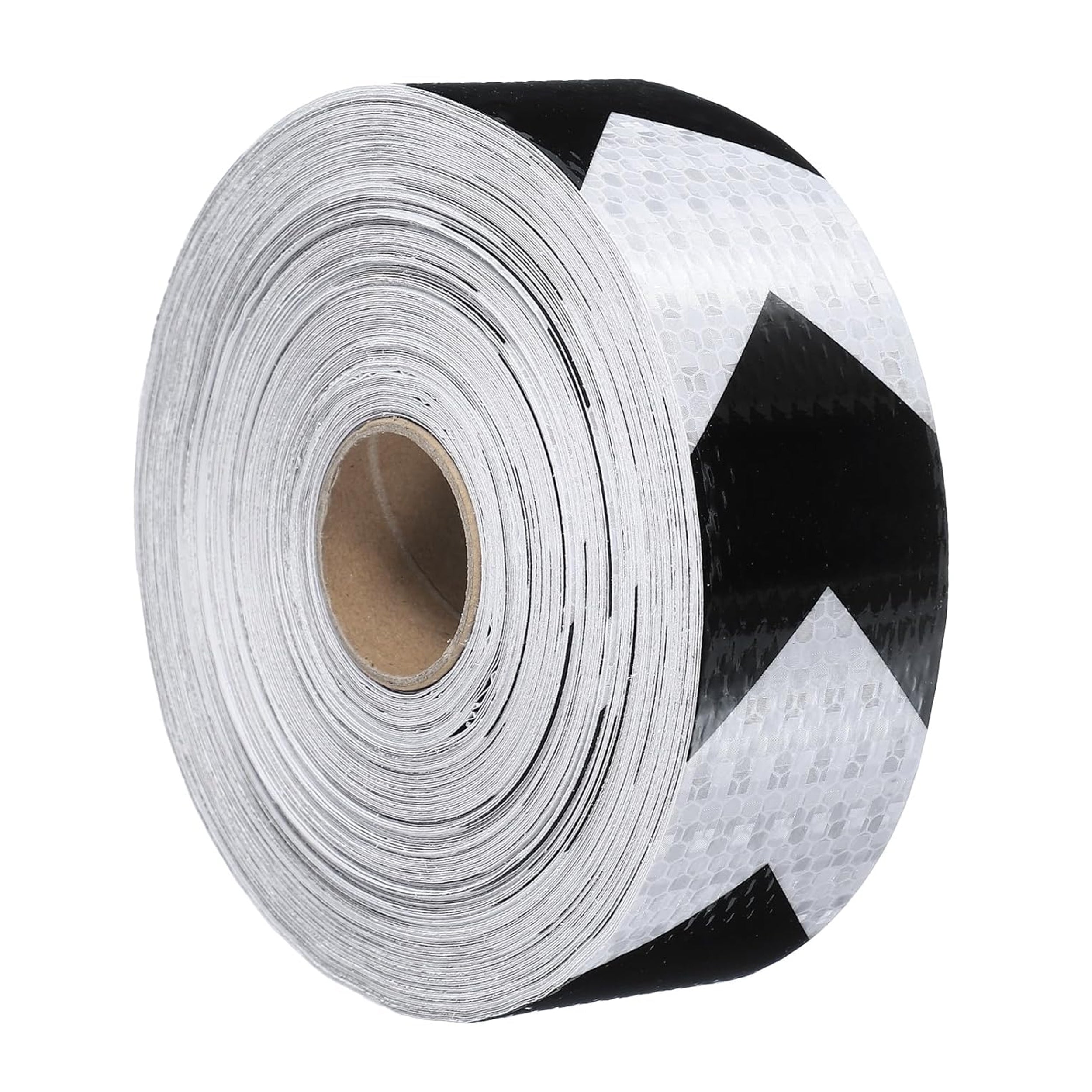 DOT Reflective Black & White Arrow Roll | Reflective Tape 2" Conspicuity Tape Roll For Trailers, Vehicles & Much More (Many Lengths)