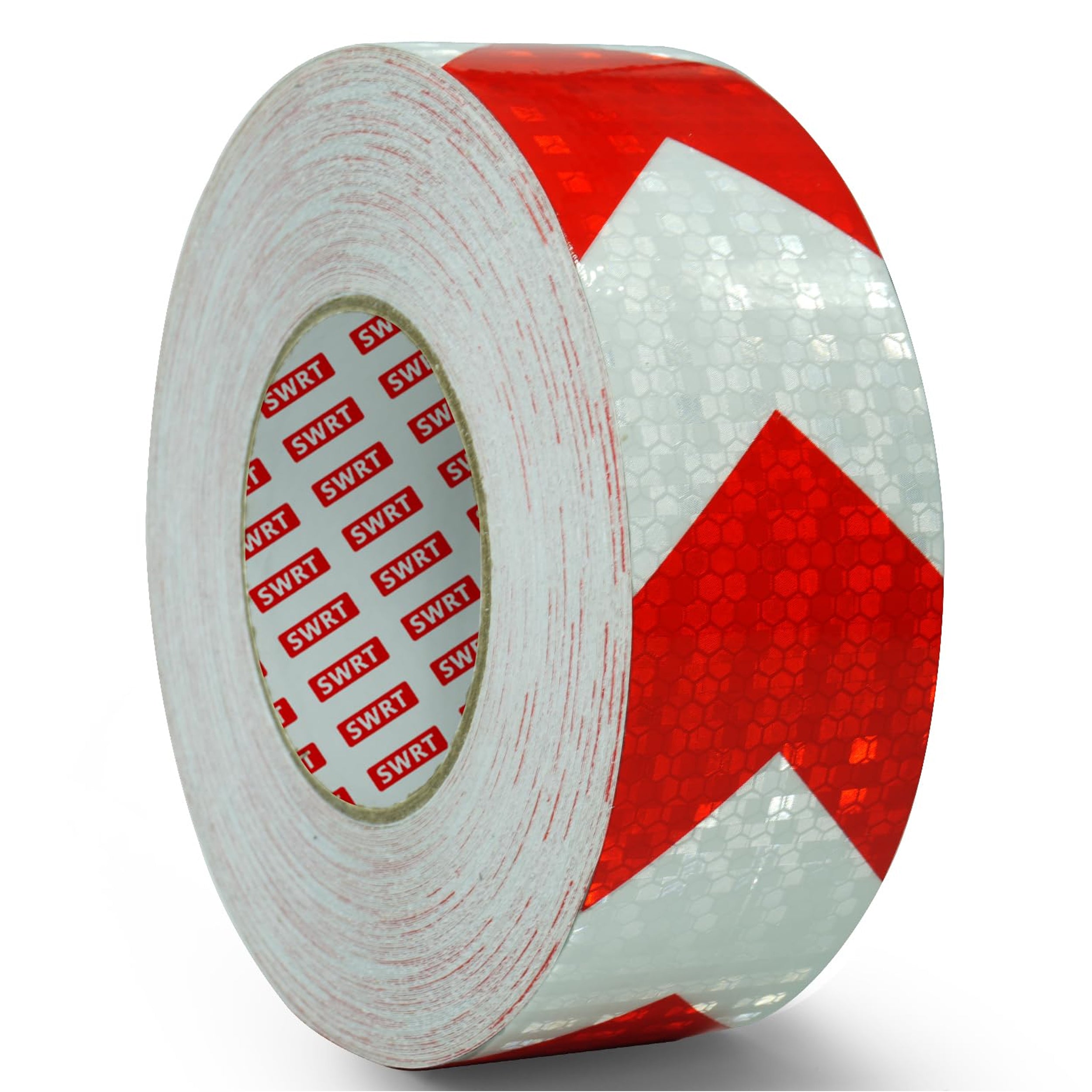 DOT Reflective Red & White Arrow Roll | Reflective Tape 2" Conspicuity Tape Roll For Trailers, Vehicles & Much More (Many Lengths)