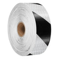 DOT Reflective Black & White Diagonal Roll | Reflective Tape 2" Conspicuity Tape Roll For Trailers, Vehicles & Much More (Many Lengths)