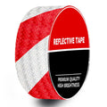 DOT Reflective Red & White Diagonal Roll | Reflective Tape 2" Conspicuity Tape Roll For Trailers, Vehicles & Much More (Many Lengths)