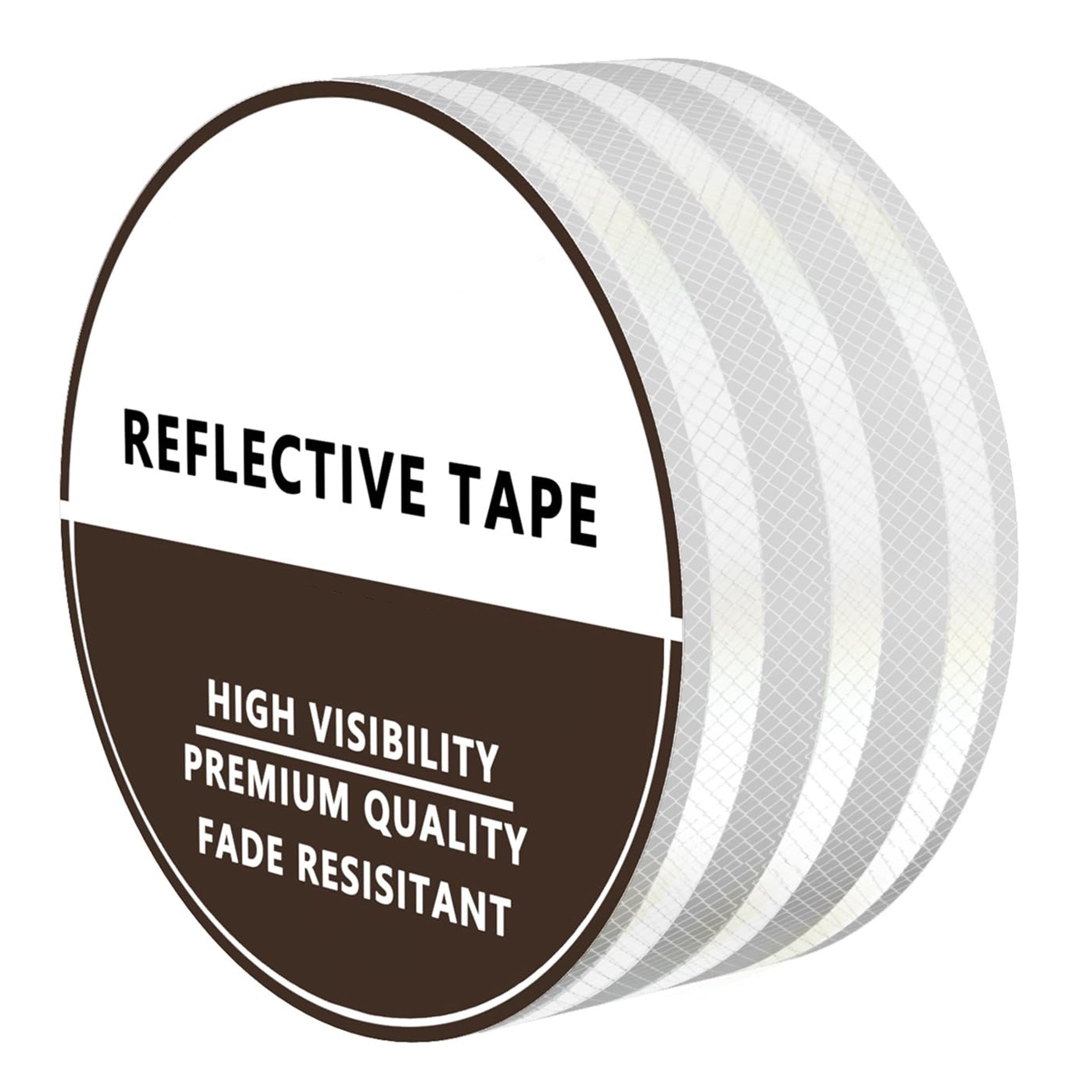 DOT Reflective White Roll | Reflective Tape 2" Conspicuity Tape Roll For Trailers, Vehicles & Much More (Many Lengths)
