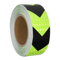 DOT Reflective Black & Neon Green Arrow Roll | Reflective Tape 2" Conspicuity Tape Roll For Trailers, Vehicles & Much More (Many Lengths)